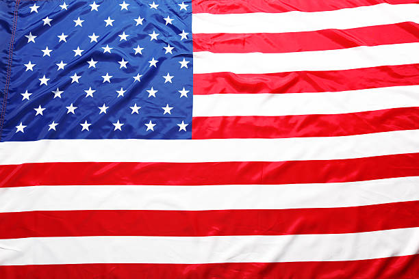 istock Closeup of American flag 533574693