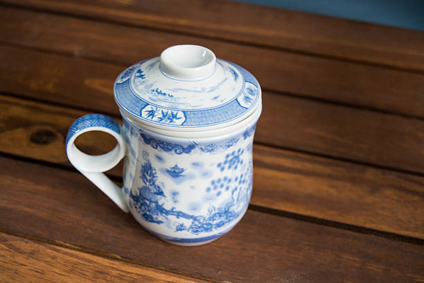 Chinese tea cup stock photo