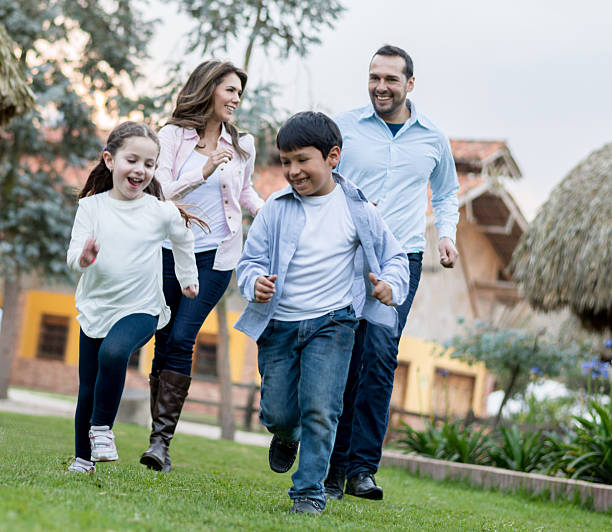 istock Family running outdoors 533576145