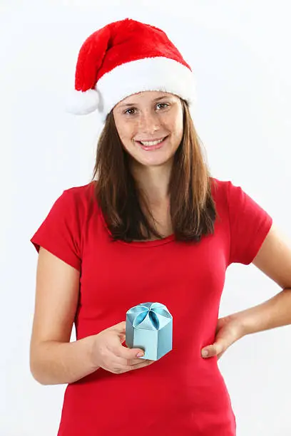 Photo of Woman and christmas gift