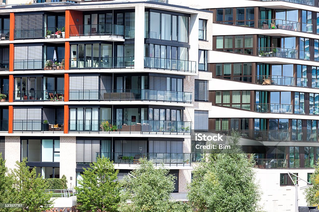 Neue Wohnung Häuser in Hamburg, Deutschland - Lizenzfrei 2015 Stock-Foto