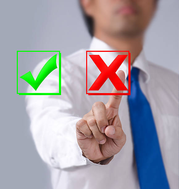 istock businessman touches of the button wrong in front 533577813