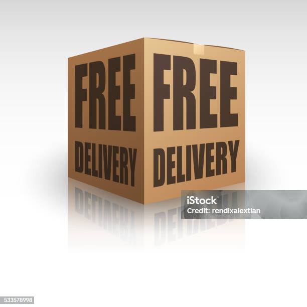 Free Delivery Package Shipping Online Stock Illustration - Download Image Now - Box - Container, Business, Business Finance and Industry