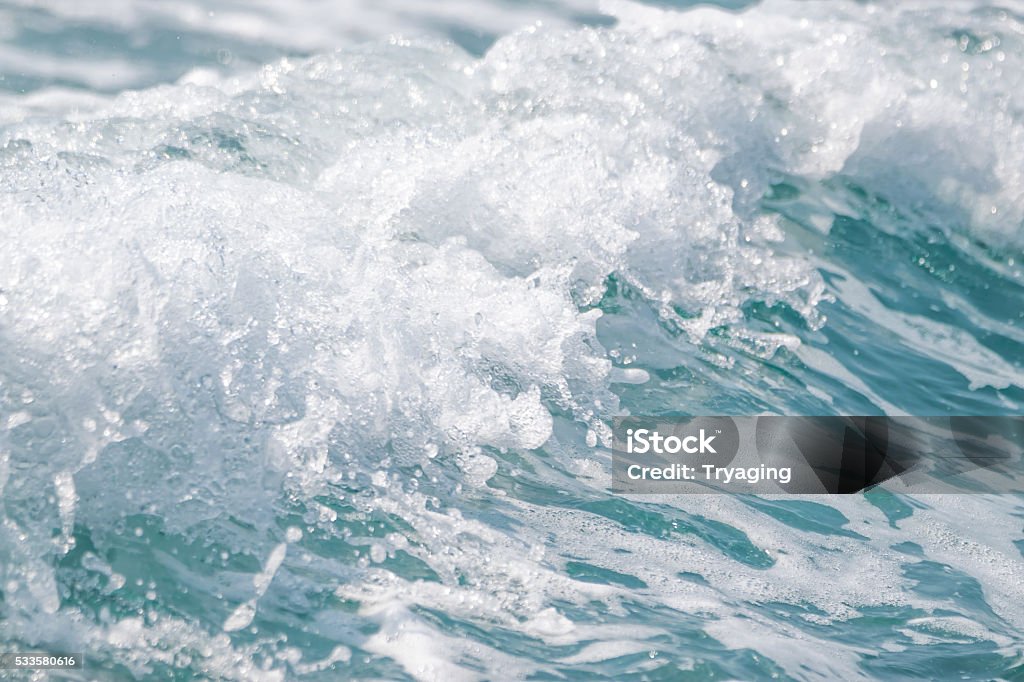 Wave ocean water background, Blue sea texture with waves. Sea Stock Photo