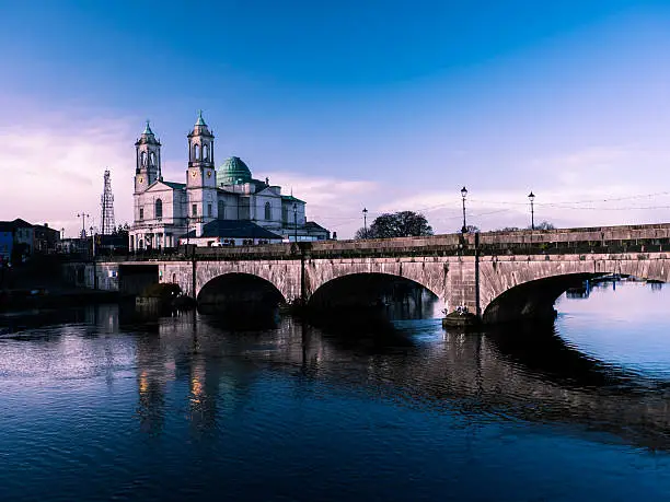 Athlone bridge and river at day time