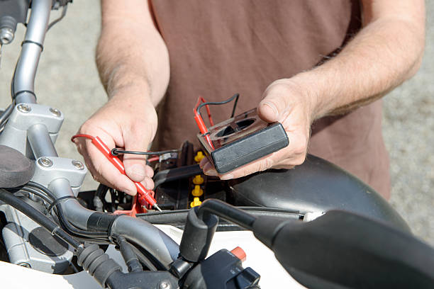 Test of the motorcycle battery