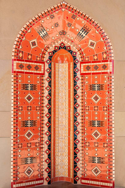 архитектуры ближнего востока, маскат, оман - oman greater masqat mosque middle eastern ethnicity стоковые фото и изображения