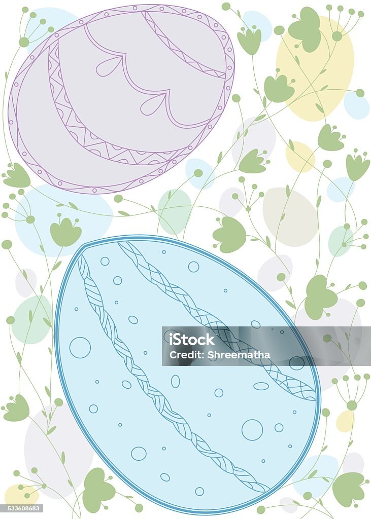 Easter Background Easter Background. Each element in a separate layers. Very easy to edit vector EPS10 file. It has transparency layers with blend effects. 2015 stock vector