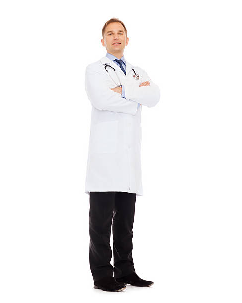 istock smiling male doctor with stethoscope 533610577