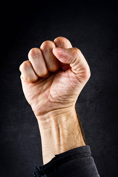 бунт протест кулак - shaking fist стоковые фото и изображения