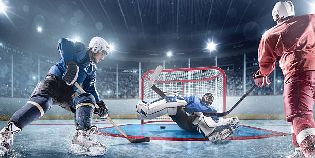 istock Ice hockey players in action 533611227