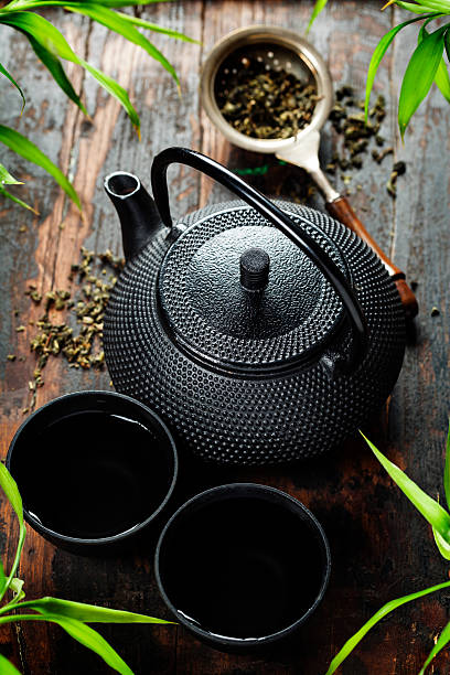 istock Image of traditional eastern teapot and teacups 533611623