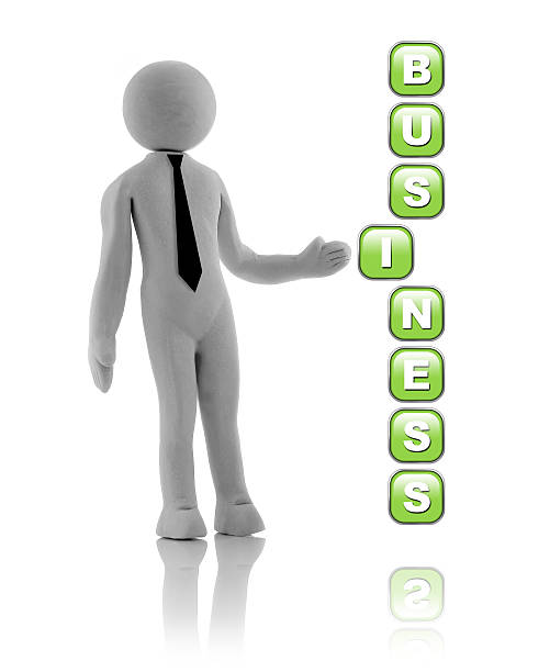 istock 3D people - concept. Person with a black tie. Businessman. 533614835