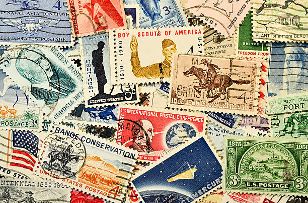 istock Postage stamps from USA 1960's 533629627