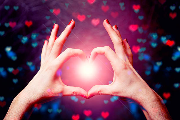istock Beautiful female palms depict heart 533630963
