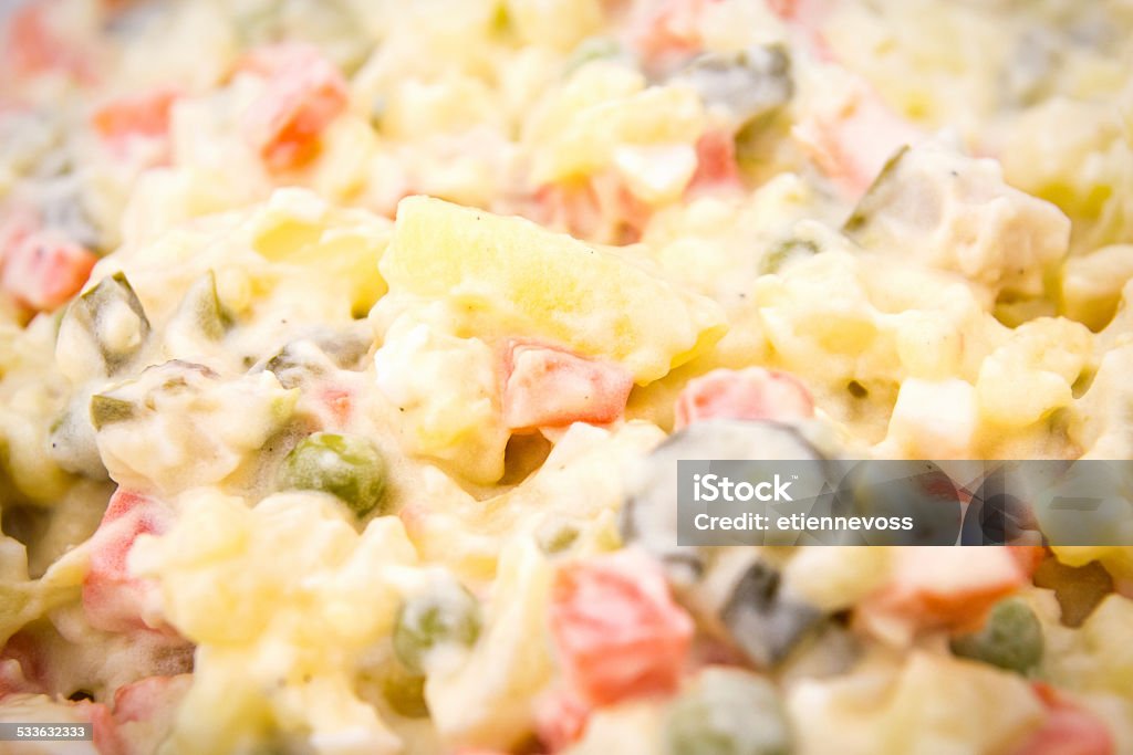 Traditional european potato salad with mixed vegetables. 2015 Stock Photo