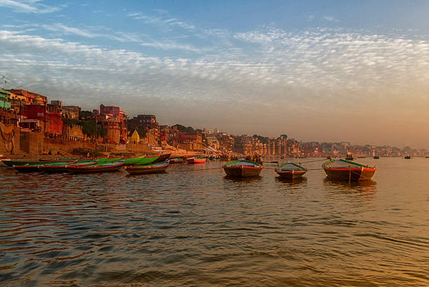 istock Scene of River Ganges, Varanasi, India. 533632455