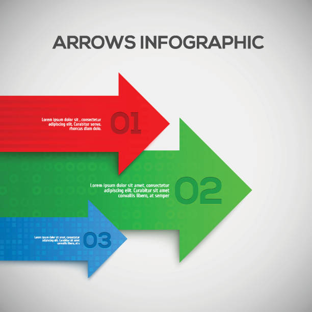 インフォグラフィックで、3 d の矢印。ベクトルます。 - サンバ点のイラスト素材／クリップアート素材／マンガ素材／アイコン素材