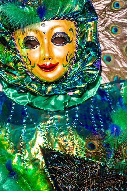 green paw - carnival mardi gras mask peacock zdjęcia i obrazy z banku zdjęć
