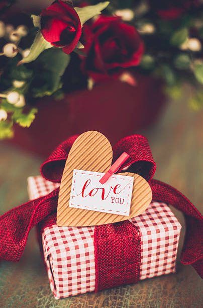 istock Valentine's Day gift with Love You message 533667891
