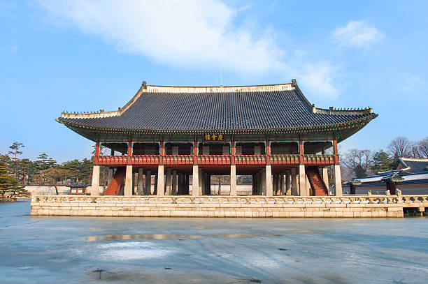 istock Gyeongbokgung palace in winter 533668903