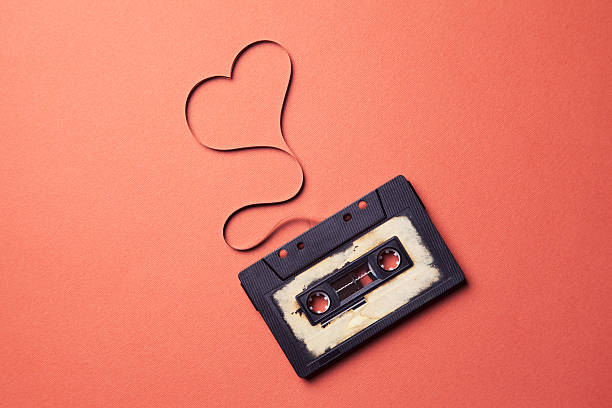 istock audio cassette with magnetic tape 533669399