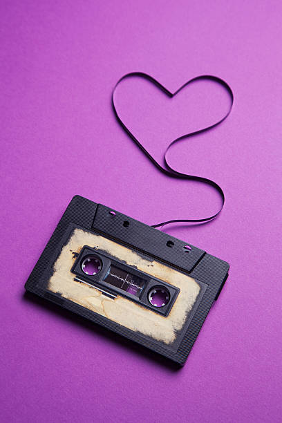 istock audio cassette with magnetic tape 533670243