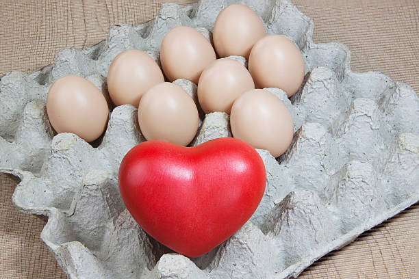 istock Heart and eggs on paper 533670597