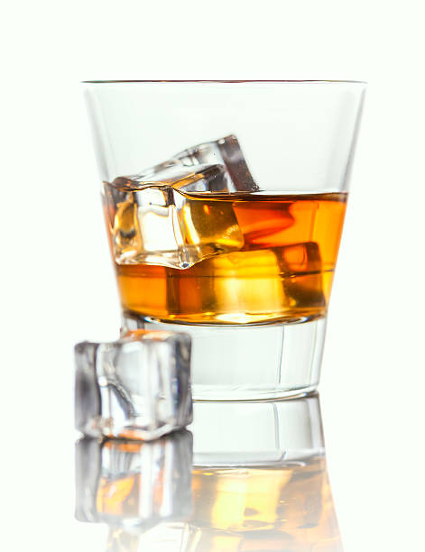 istock Glass of whiskey with ice 533671695