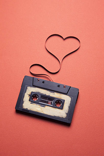 istock audio cassette with magnetic tape 533692471