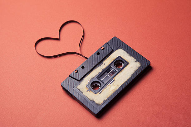 istock audio cassette with magnetic tape 533692497