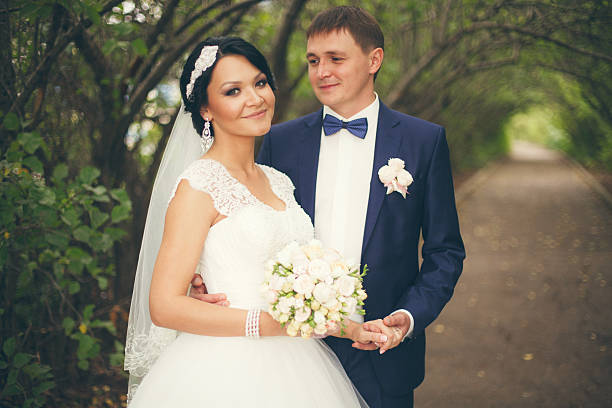 istock Newlyweds on Wedding Day 533693197