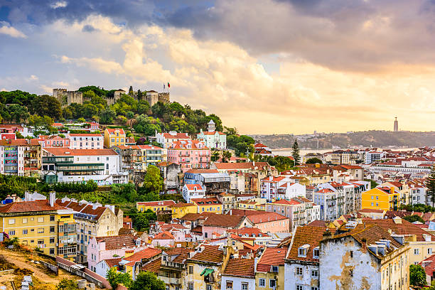 istock Lisbon, Portugal Skyline and Castle 533693479