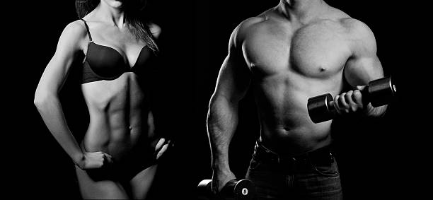 istock Bodybuilding. Man and  woman 533694187