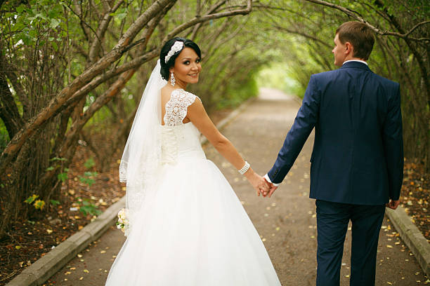 istock Newlyweds on Wedding Day 533694879