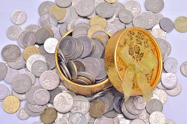 istock Malaysian Coin in A Yellow Box Shape 533698803