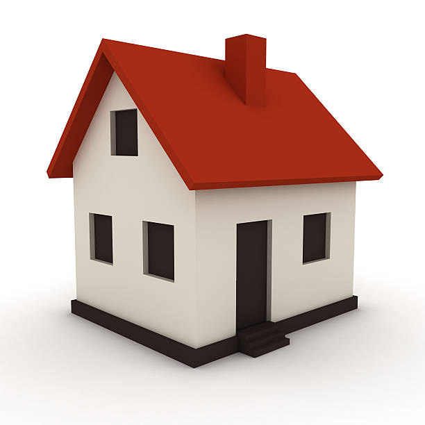 istock Real estate house isolated concept 533701852