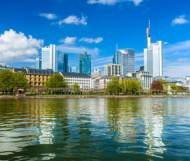 istock Frankfurt City skyline and Main river reflection, Germany 533701888