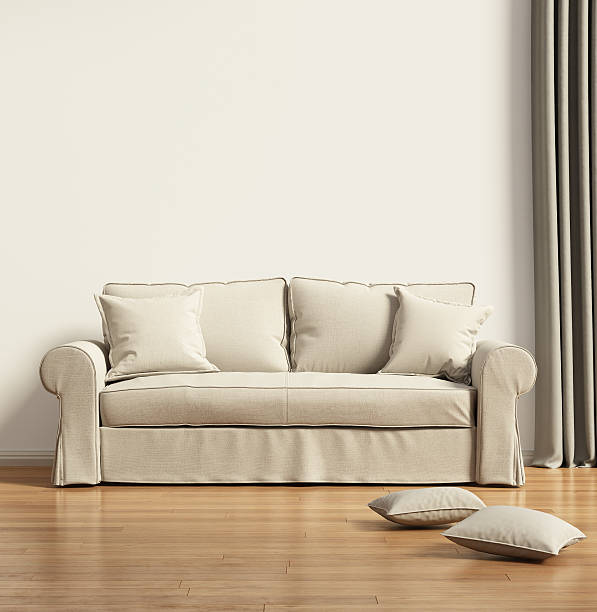 istock Modern beige sofa in a contemprary living room 533705398