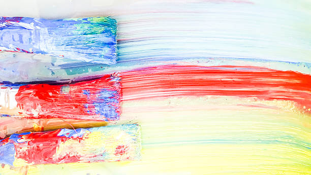 istock old dirty brushes with color 533705786