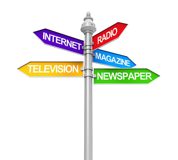 istock Sign Directions of Media Information 533708082