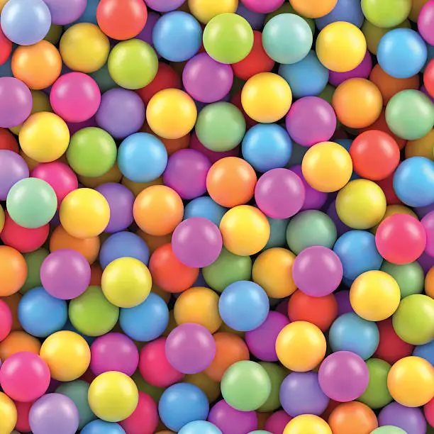 Vector illustration of Colorful balls background