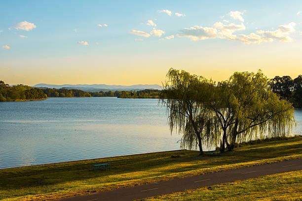 istock Park and lake in Canberra, Australia 533710838