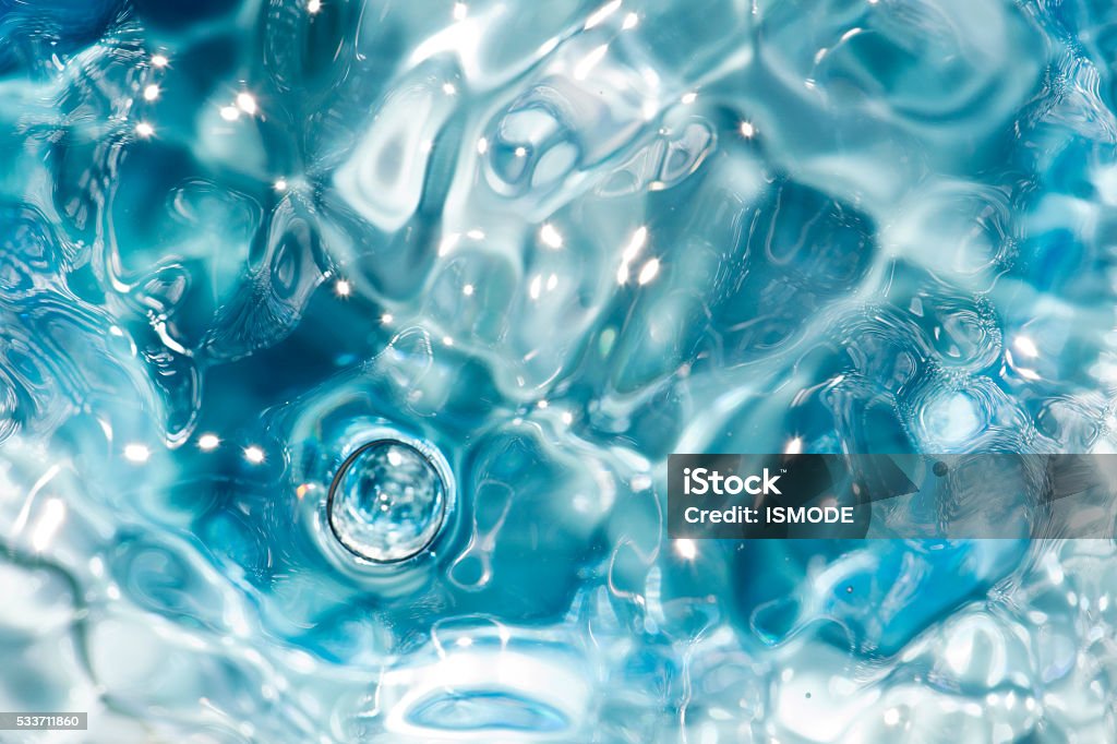 Blue clear fresh Water background. Water Stock Photo