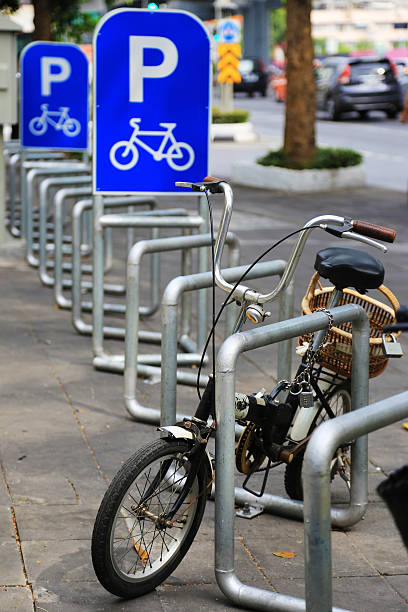 istock Bike Parking Lot with the bicycle 533712052