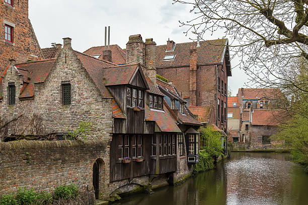 istock view of Bruges canal, Belgium 533714366