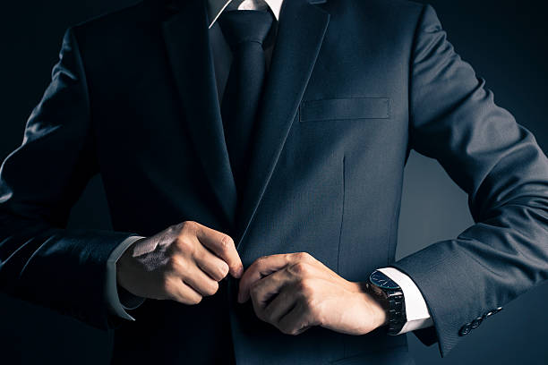 istock Businessman Dressing Up a Black Suit 533715688