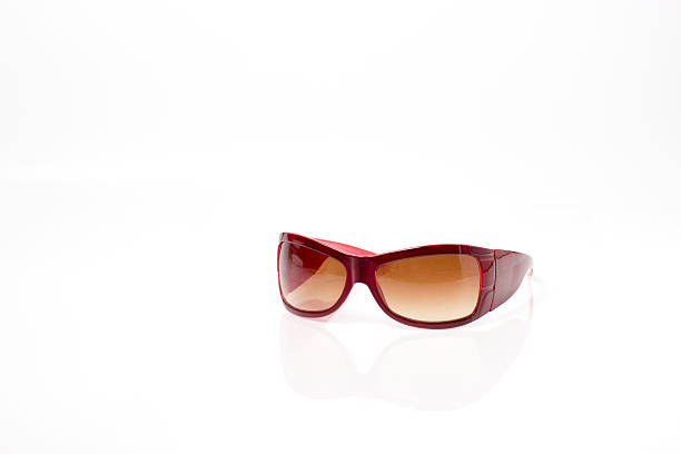 istock red plastic sun glasses with brown lens 533715914