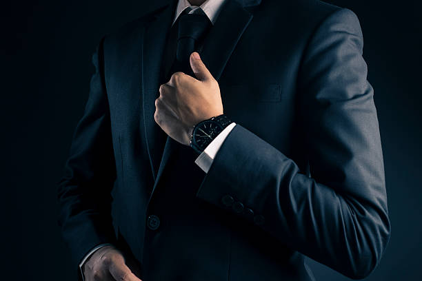 istock Businessman Dressing Up a Black Suit 533715956