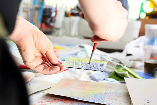istock Coloured pigments painting 533717400